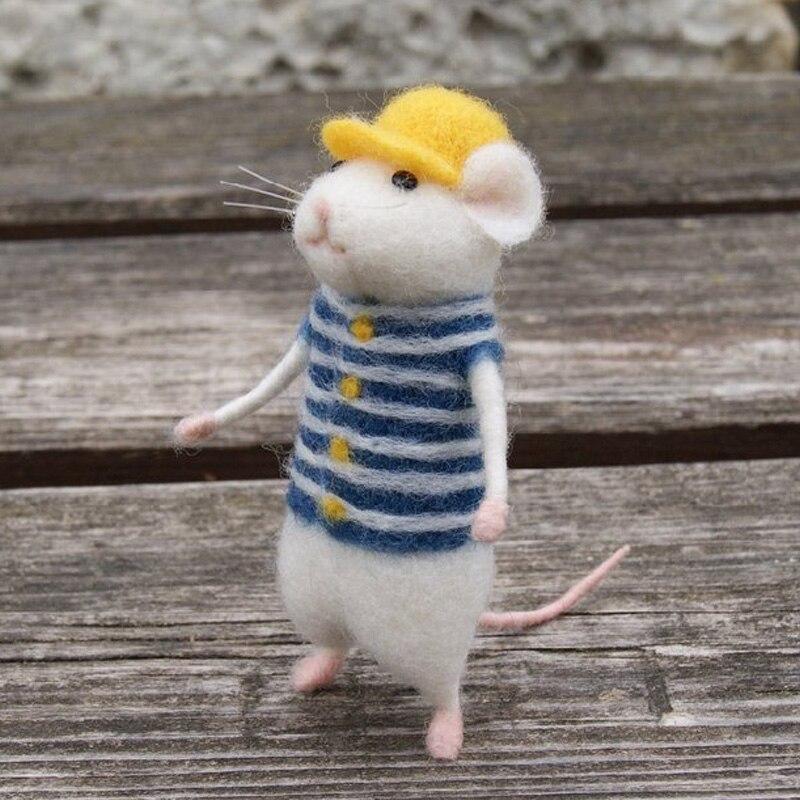 Beginner Wool Felt Set Needle Felt Starter Cute Little Mouse - Temu