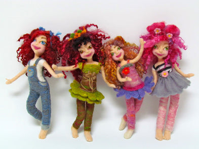 How to make a needle felted doll?