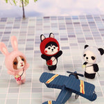 3 pcs Friends Chilling Outside Rabbit Panda Huskie - Needle