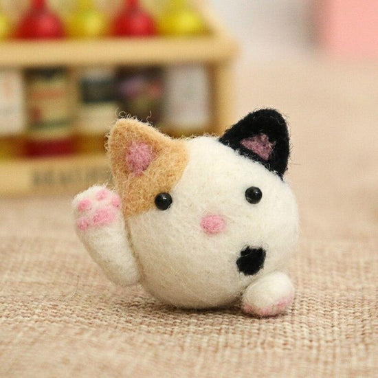 Needle Felting : Cute Needle Felted Animal Friends Gift for Kids
