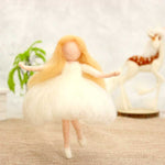 Dancing Fairy Angel In White Dress - Needle Felting Wool Kit