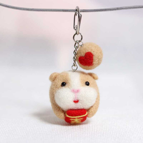 Japanese Hamster - Needle Felting Wool Kit