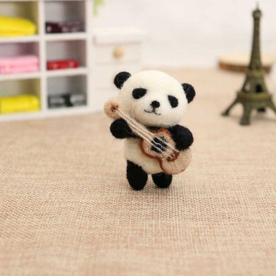 Musician Panda - Needle Felting Wool Kit