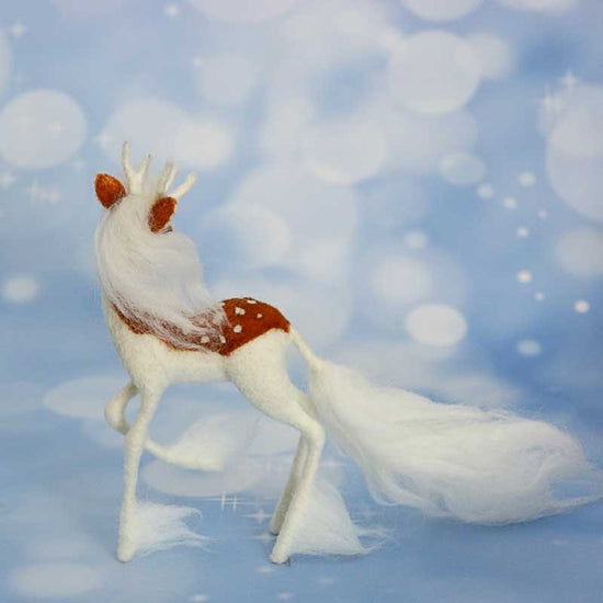 Unicorn Deer - Needle Felting Wool Kit
